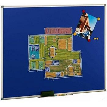 Pizarra azul 122x150cm Faibo con superficie de acero vitrificado