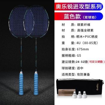 Lightweight 4U Carbon Fiber Badminton Racket 85g with Durable Handle and Speed Performance