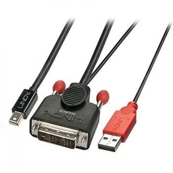 Cavo Mini‑DP a DVI‑D 1 m Lindy