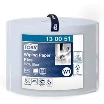 Chiffons industriels bleus double épaisseur 24x34 cm (1x1500 feuilles)