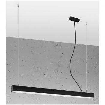 Pinne Black LED Linear Pendant Light 95cm 3000K