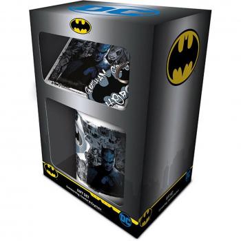 Set De Taza, Posavasos Y Llavero Batman Graffiti Hero