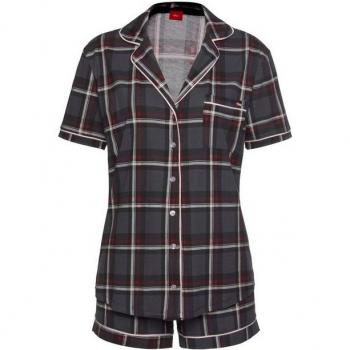 S.Oliver Damen Shorty mit V-Ausschnitt, rot