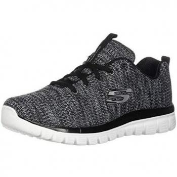 Skechers Sport Damen Sneaker Graceful Twisted Fortune Schwarz, Schuhgröße: 38 EU