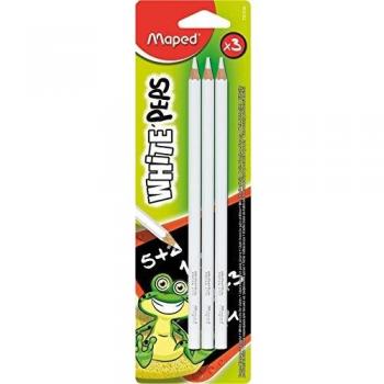 3 craies blanches pour ardoise Maped