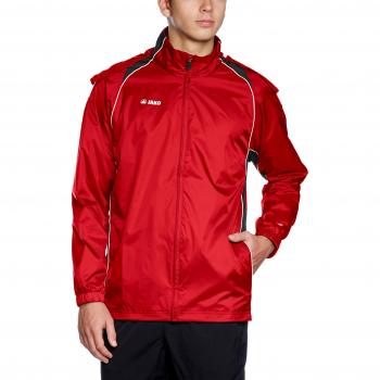 Jako Attack 2.0 Allwetterjacke Herren – Rotes & Schwarzes Muster, L – Artikel 7472‑01