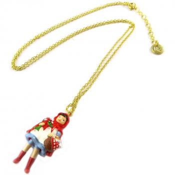 Collar largo 'Caperucita Roja'