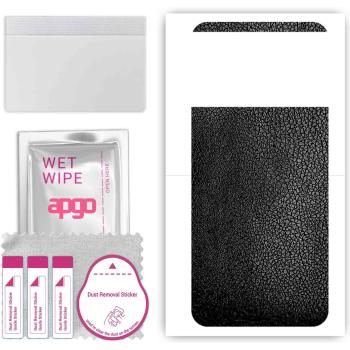 Protective Vinyl Film for Redmi Note 11R – Black Leather Pattern