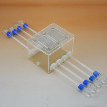 Acrylic Ant Nest with Lid, 8 Test Tubes, Ideal for Ant Breeding