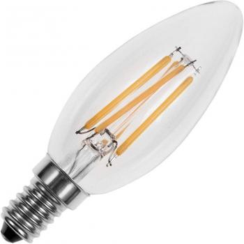 Lighto | Filament LED | Petite douille E14 | Bougie | Claire | 35mm | 4W | 10 pièces