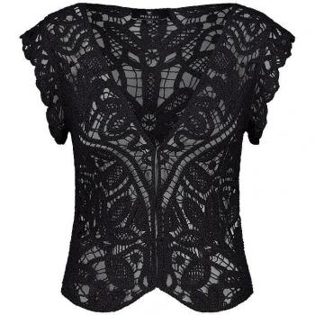 Monari Damen Strickjacke in Schwarz 36
