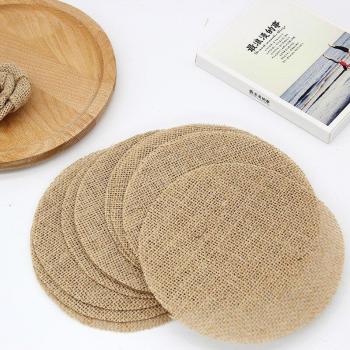 Tapis de table en jute, 10 pièces