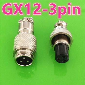 Connecteur GX12 mâle et femelle 12mm avec prises à 4 broches