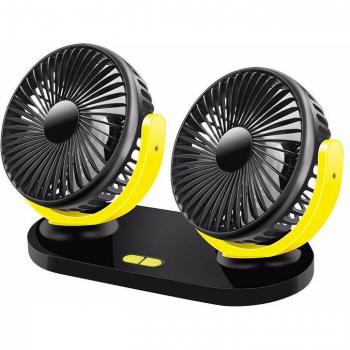 Compact Dual‑Voltage USB Fan – 5V / 12V, 24V Car & Desk Ventilator