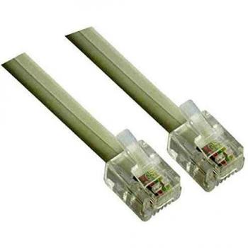 Cable RJ11 20 m Satycon – 4 Hilos Planos
