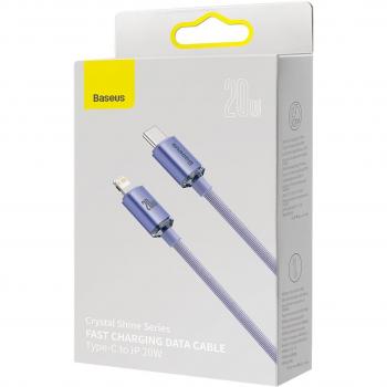Câble Baseus Crystal Shine 1,2 m USB-C Lightning Violet
