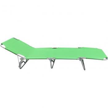 Tumbona IKO2 con estructura de aluminio y tejido Oxford en color verde
