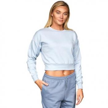 Women’s Catalina Crop Sweat – Juice Brand, Dusty Blue, Size L