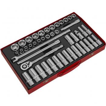 Sealey 46 Piece 1/2 Drive Hexagon WallDrive Socket Set