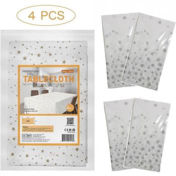 Geburtstags Tischdecke Silber