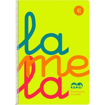 Cuaderno folio 4mm tapa polipropileno Lamela