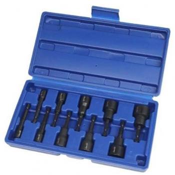 10-Piece Metric Magnetic Impact Nut Driver Set with 1/4 Hex Drive