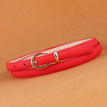 Colorful Women's Leather Dress Belt