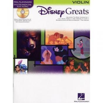Various Disney Greats Violin Vln Book/cd (Hal Leonard Instrumental Play-Along)