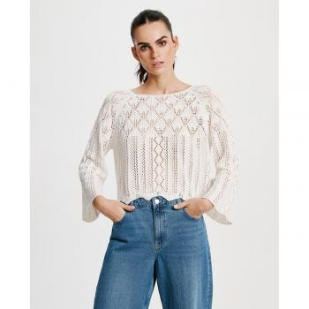 Ginger 3/4 Boatneck Pullover Vero Moda (Bianco, Lana)