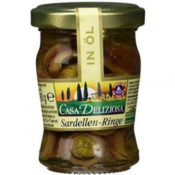 Casa Deliziosa gerollte Sardellenfilets in Öl, 3 x 90 g