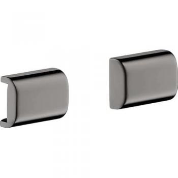 Hansgrohe Axor 42871330 couvercle de garde-corps, finition chrome noir poli