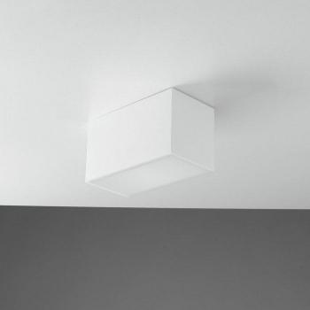 Plafoniera LIVING in gesso bianco verniciabile 23 cm