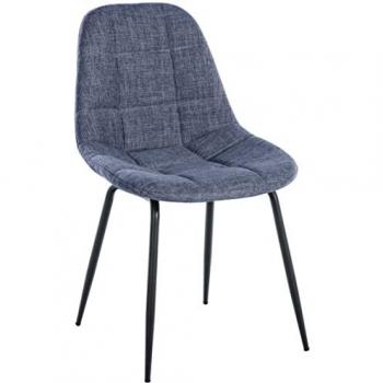 Silla Tom 46x52x82 cm en Tela Azul