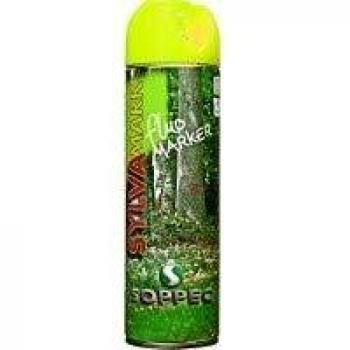 Traceur de forêt avec aérosol jaune fluo 500ml