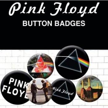 GB Eye Pink Floyd Sticker‑Pack – 4 × 25 mm, 2 × 38 mm