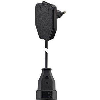 Rallonge à interrupteur 3 m EuroPlug noire