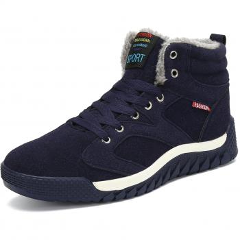 SAGUARO® Herren Winterboots „Dunkelblau“ – Gefüttert & wetterfest in Größe 41 EU