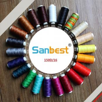 Sanbest 150D Flat Waxed Sewing Thread