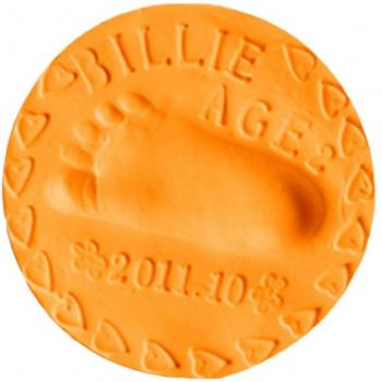 Baby‑Schlamm-Fußabdruck-Souvenir – Tonne, 1 Stück, weich, 20 g, farbig