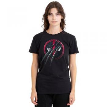 Black Deadpool Wolverine Combo Tee – Size 2XL (Unisex)