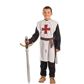 Disfraz medieval de templario para niño