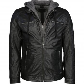 MUSTANG Lederjacke in Schwarz, Modell Foster