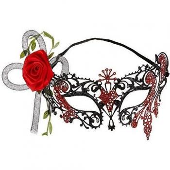 Floral Metal Filigree Mask for Day of the Dead