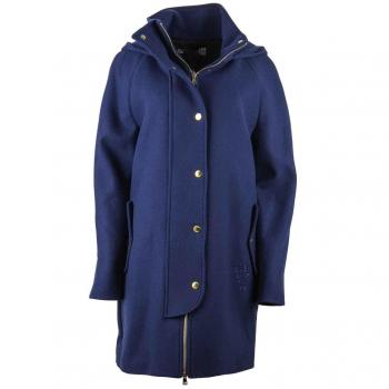 Blue Wool Vergine Jackets & Coat
