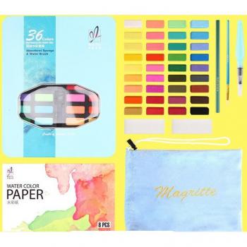 48 Solide Aquarellfarben für Künstler