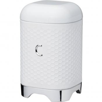 KitchenCraft Lovello White Coffee Canister, 11 x 11 x 19 cm