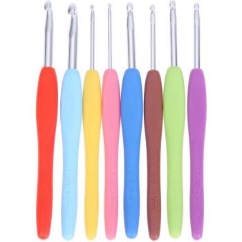 14pcs Aluminum Crochet Set with Craft Storage Case