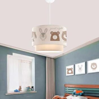 Suspension Lurgan Enfant Motif Animalier Blanc