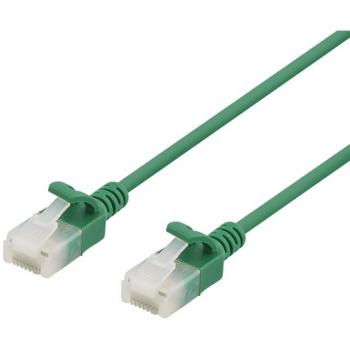 Deltaco 3m Cat6a Netzwerkkabel schlank grün