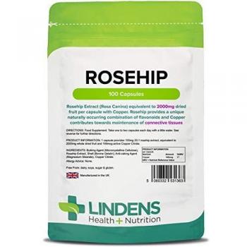 Konzentrierte Hagebuttenkapseln 2000 mg – Lindens 20:1‑Extrakt